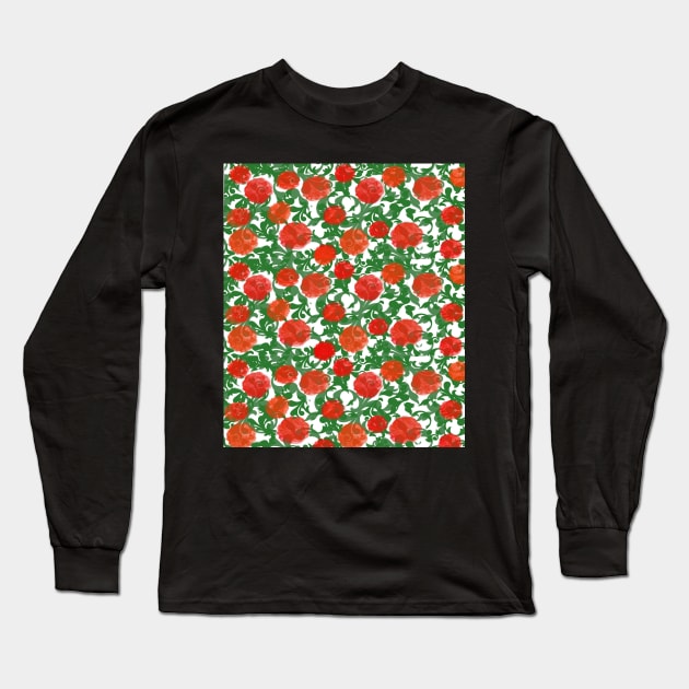 Smell The Roses. Long Sleeve T-Shirt by RebekahMahoney